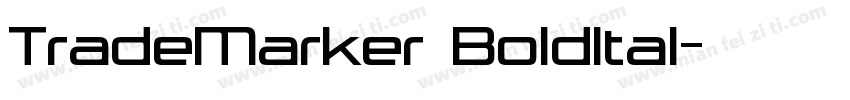 TradeMarker BoldItal字体转换